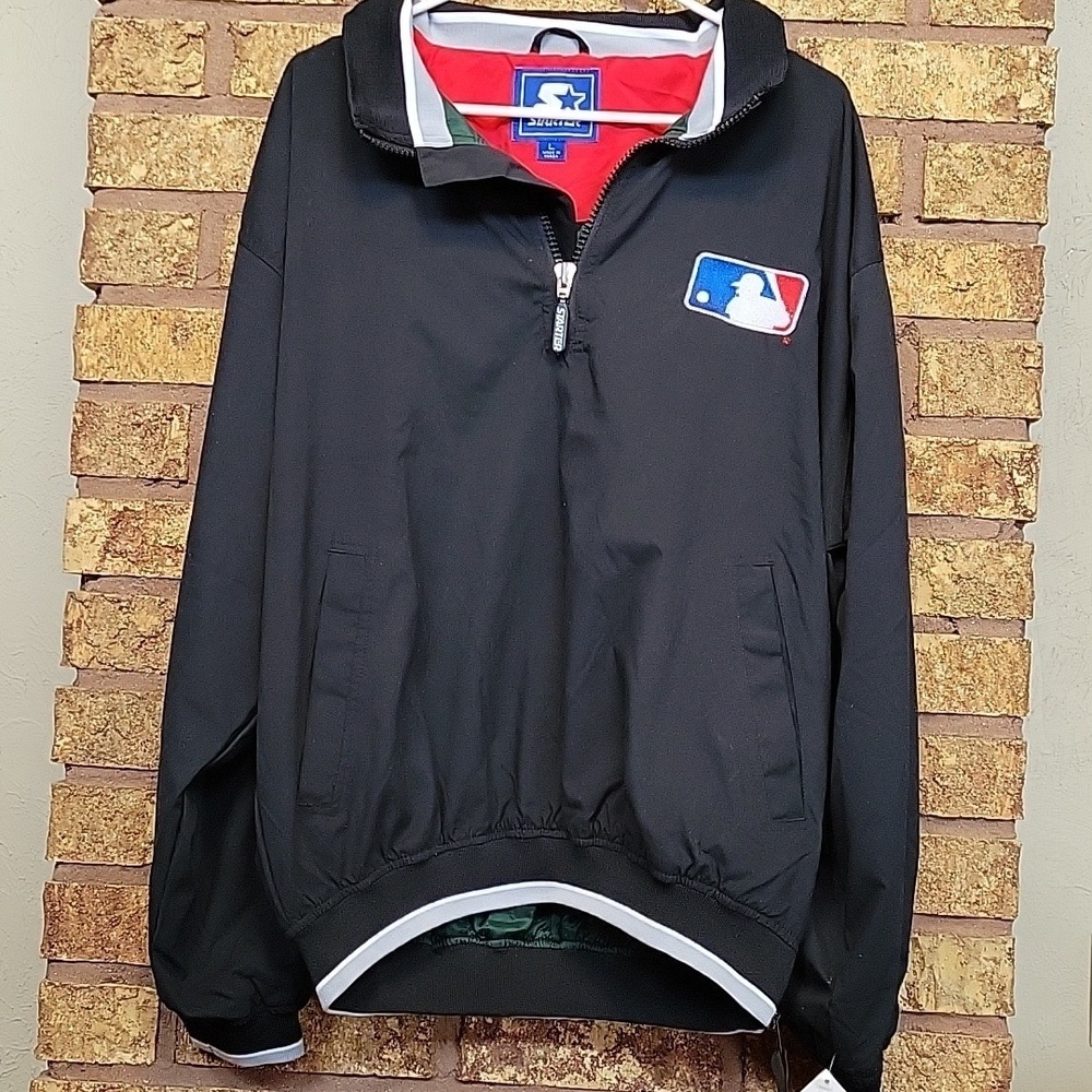 Starter Major League Baseball Quarter Zip Pullover Windbreaker NWT Deadstock